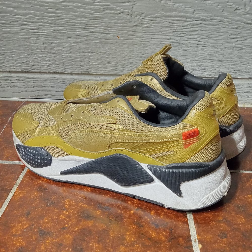 Puma RS-X3 WC Running Shoes Gold Black Size US 10 - Picture 5 of 7